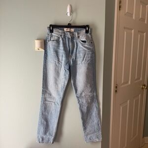 Reformation High Waisted Light Wash Denim Jeans